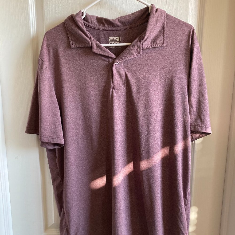 32 Degrees Red Polo Shirt L